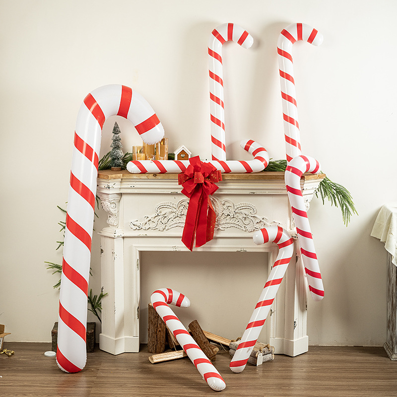 Kids Outdoor Xmas Gifts - 180cm 크리스마스 캔디 케인 풍선, 크리스마스