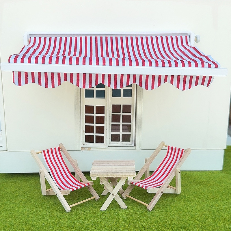 Outdoor Toys For Kids - 1/12 인형집 시뮬레이션 차양 모델 인형집