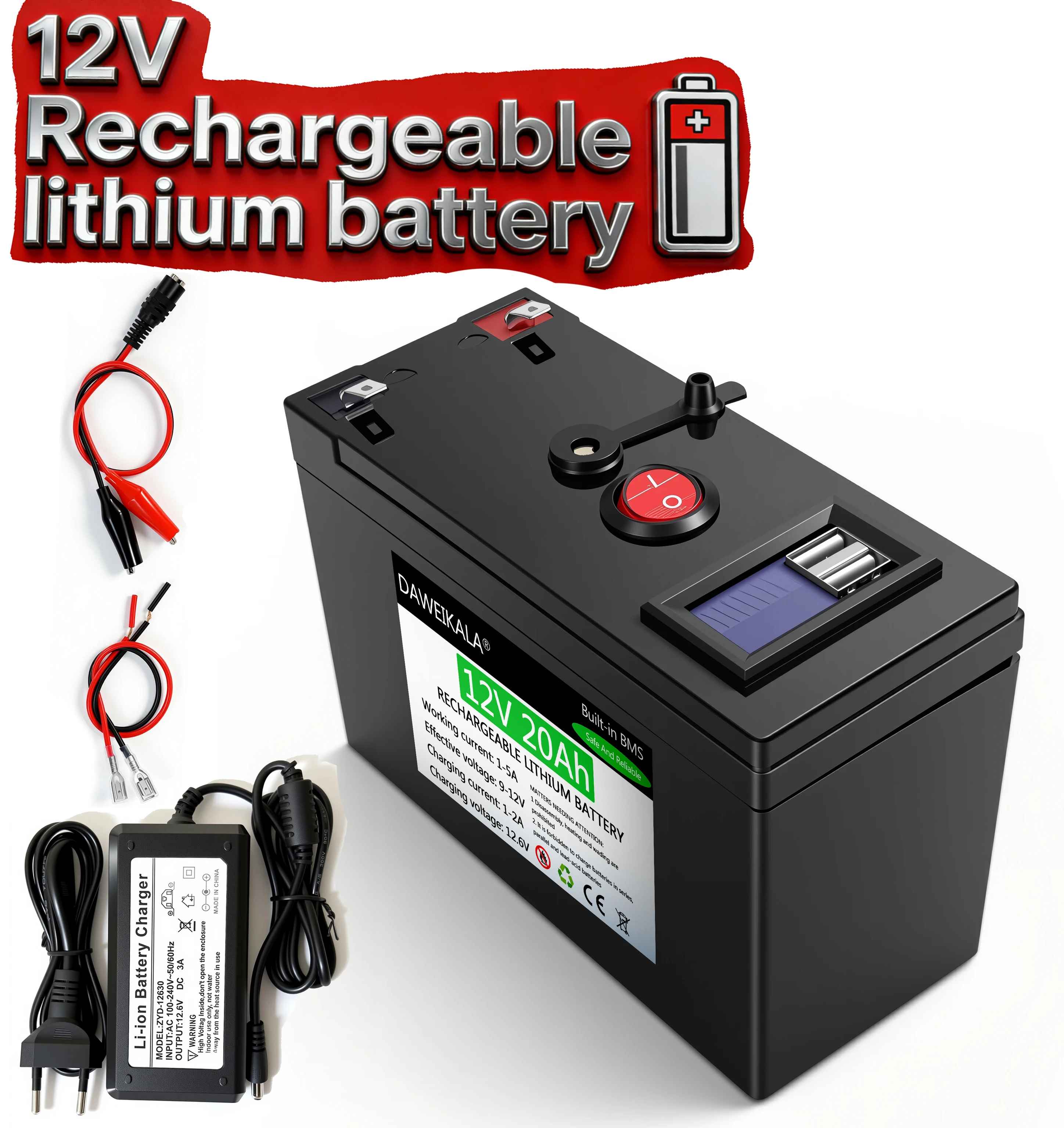 12V 20Ah 충전식 리튬 배터리, 20A BMS 포 - Kids Outdoor Electric Car 리뷰 및 가격