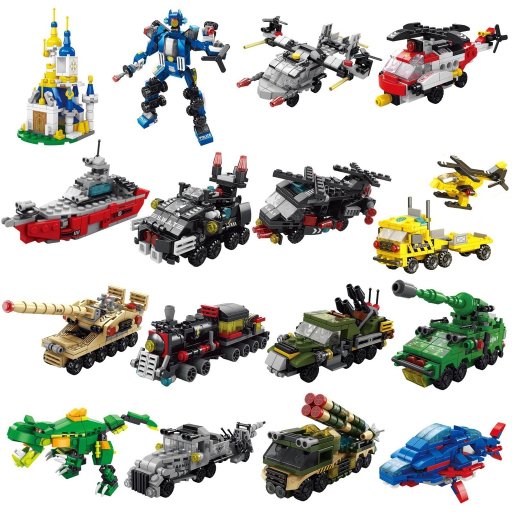 6 in 1 도시 엔지니어링 자동차 경찰 트럭 메카 공 - Lego Set City 리뷰 및 가격