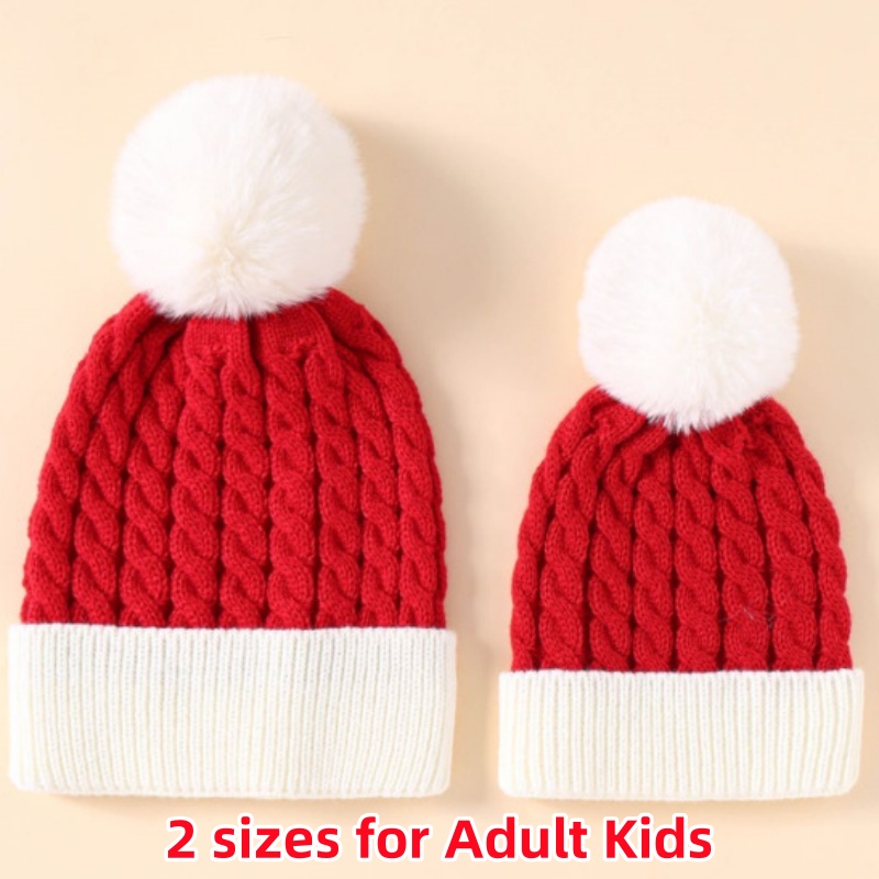 성인 어린이 크리스마스 산타 양모 모자 겨울 따뜻한 크 - Kids Outdoor Xmas Gifts 리뷰 및 가격