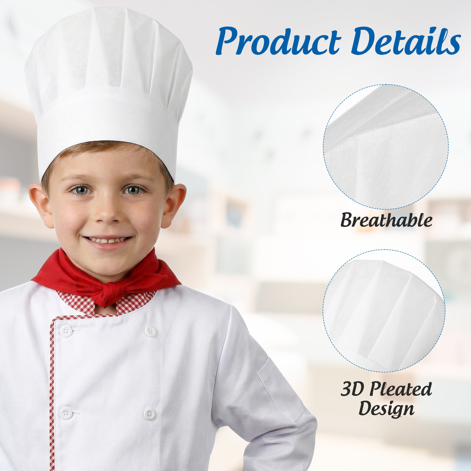 20pcs 어린이 일회용 요리사 종이 모자 음식 케이터 - Kids Outdoor Kitchen Accessories 리뷰 및 가격