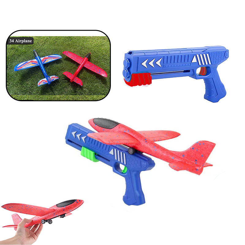 어린이 24/34cm 거품 비행기 발사기 소년을위한 야 - Kids Outdoor Xmas Gifts 리뷰 및 가격