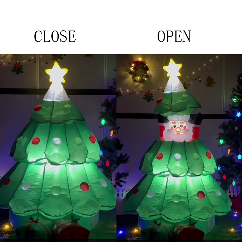 6 피트 공기 주입식 크리스마스 트리 팝업 산타 선물  - Kids Outdoor Xmas Gifts 리뷰 및 가격