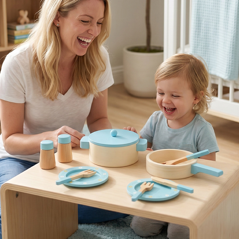어린이용 원목 주방 놀이 세트, 냄비, 프라이팬, 조리 - Kids Outdoor Kitchen Accessories 리뷰 및 가격