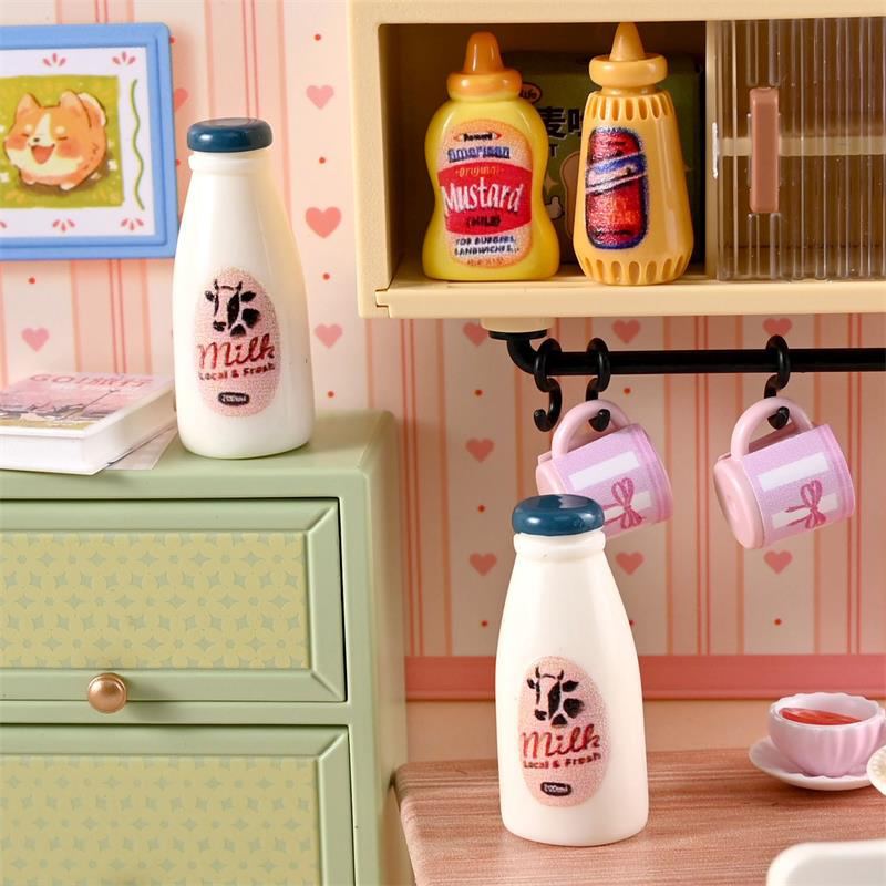 5/10PCS 소형 음식 모델 장난감 우유 병 음료 인 - Kids Outdoor Kitchen Accessories 리뷰 및 가격