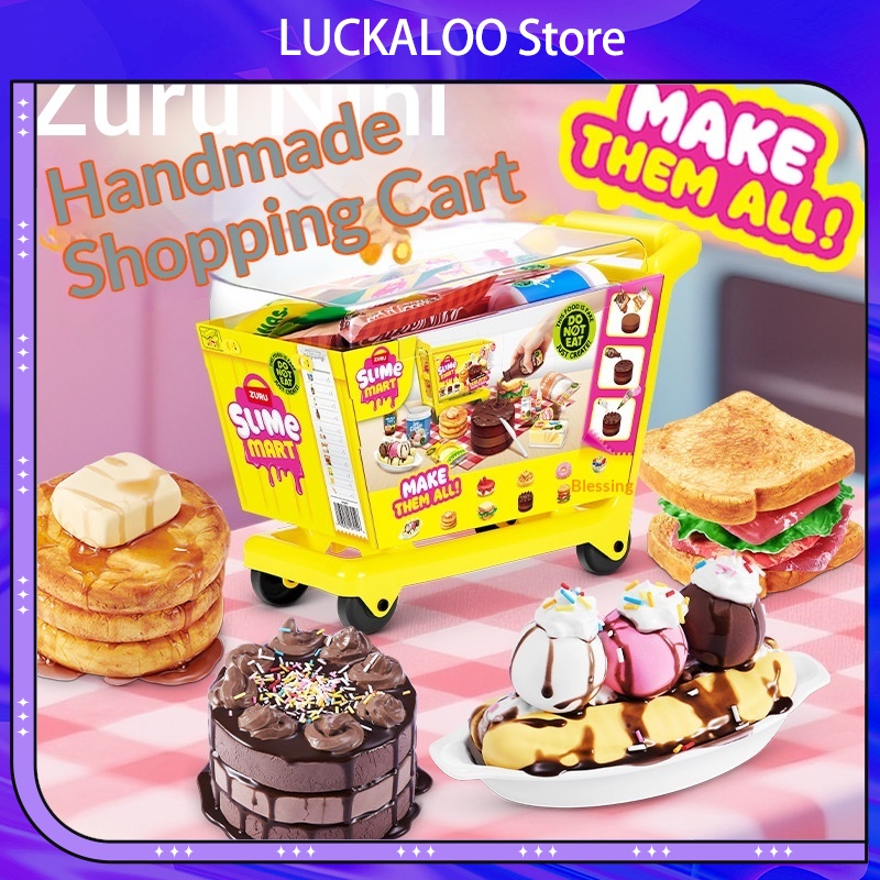 주루 미니 슬라임 마트 쇼핑카트 블라인드 박스 DIY  - Kids Outdoor Kitchen Accessories 리뷰 및 가격