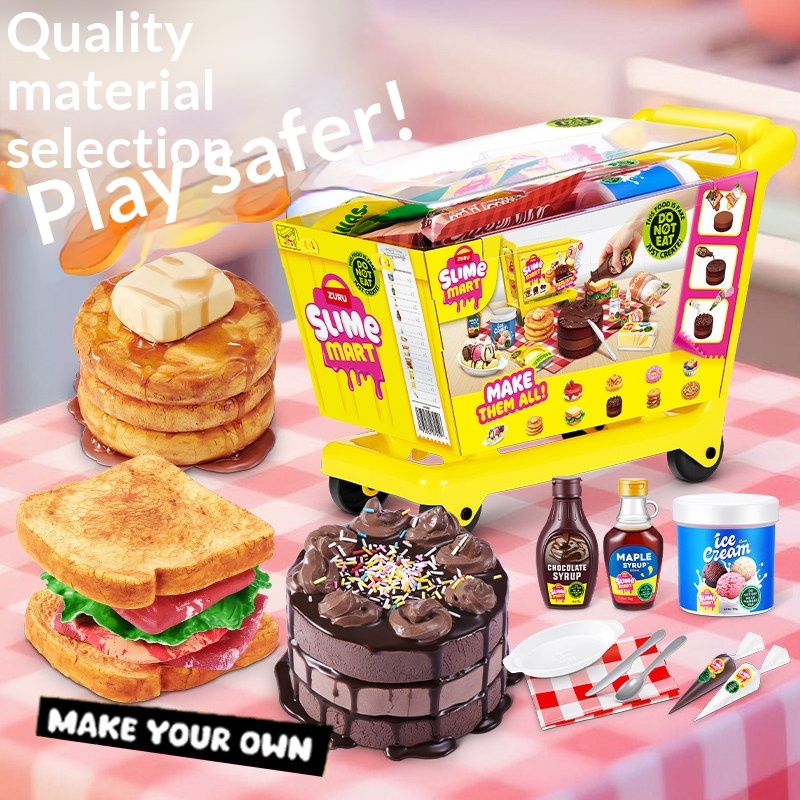 주루 미니 슬라임 마트 쇼핑카트 블라인드 박스 DIY  - Kids Outdoor Kitchen Accessories 리뷰 및 가격