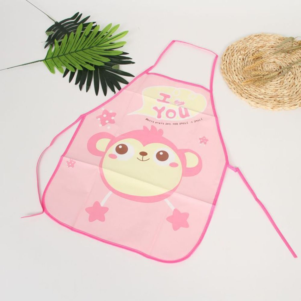 새로운 방수 앞치마 방오 가운 비브 만화 주방 페인팅  - Kids Outdoor Kitchen Accessories 리뷰 및 가격