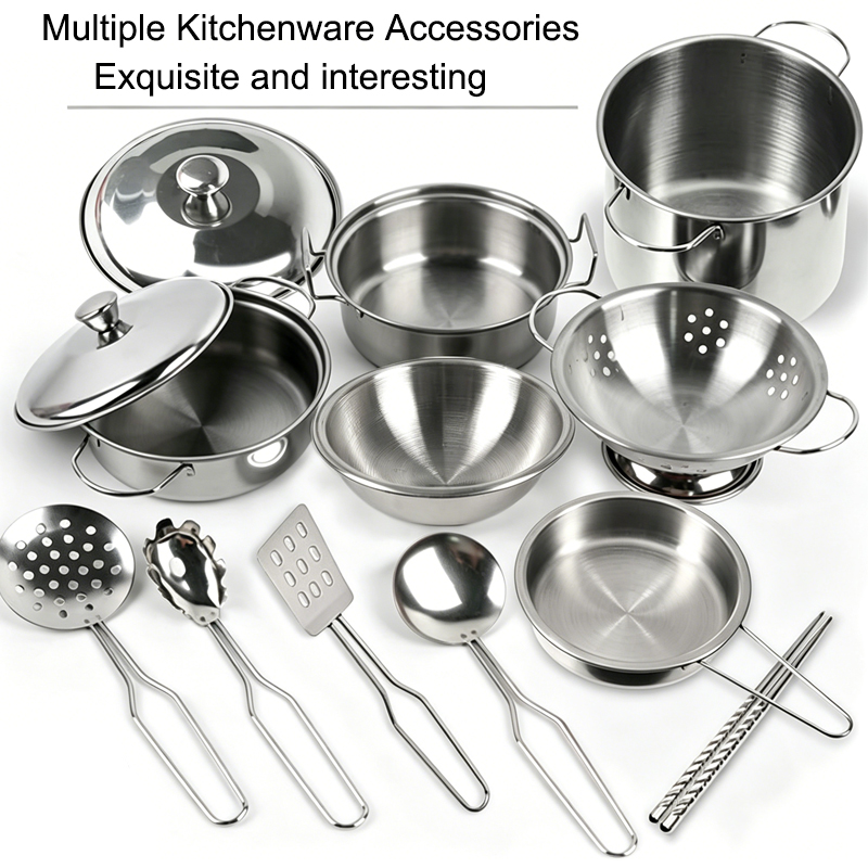 미니 스테인리스 스틸 주방용품 장난감 세트 (여아용), - Kids Outdoor Kitchen Accessories 리뷰 및 가격