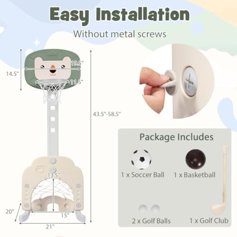 실내외 어린이 농구대 장난감 스탠드, 스틸 프레임, 파 - Outdoor Toys For Kids 리뷰 및 가격