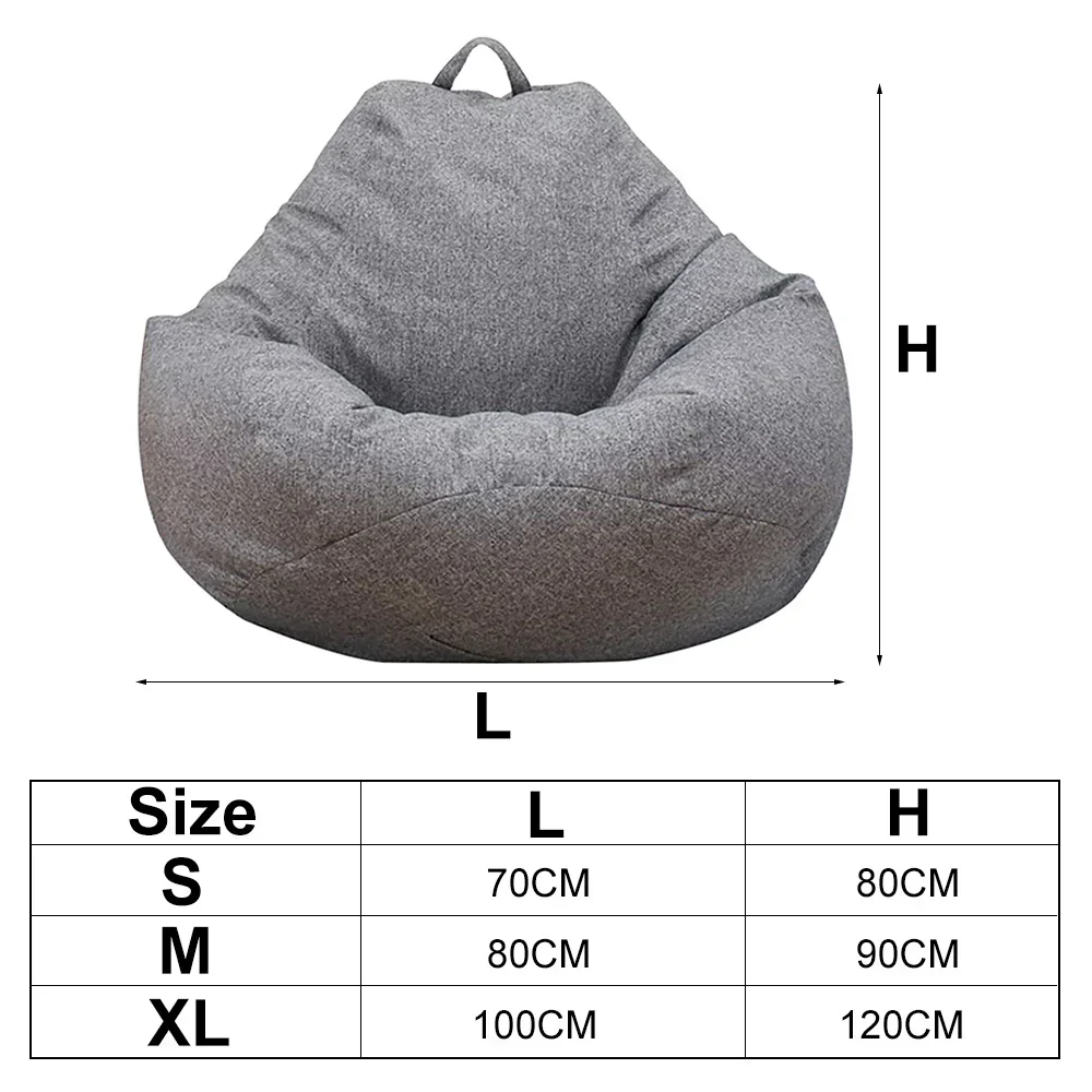 대형 콩 가방 의자 소파 커버 성인을위한 필러가없는 편 - Kids Outdoor Lounge Chair With Umbrella 리뷰 및 가격
