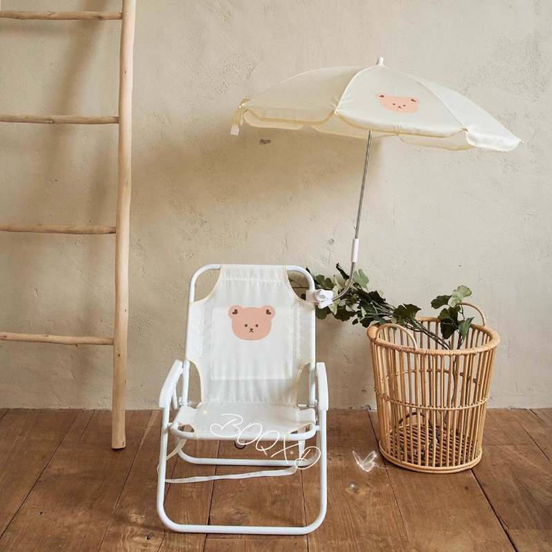 테디 베어 패턴 키즈 라운지 의자 부드러운 패딩 기계가 - Kids Outdoor Lounge Chair With Umbrella 리뷰 및 가격