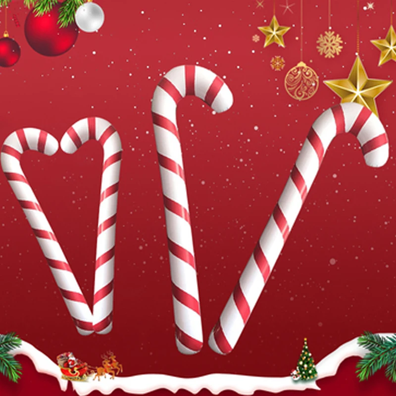 1/2pcs 90cm 크리스마스 풍선 사탕 지팡이 스틱 - Kids Outdoor Xmas Gifts 리뷰 및 가격