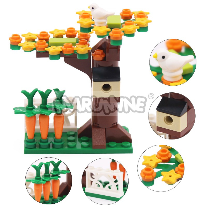 마루미네 소형 입자 MOC 브릭 트리 하우스 세트 (새 - Lego Set City 리뷰 및 가격