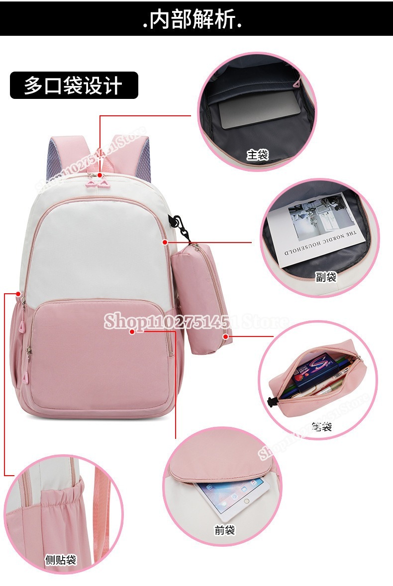 2pcs 광부 공예 학생용 연필 케이스가있는 학교 가방 - Kids Outdoor Storage 리뷰 및 가격