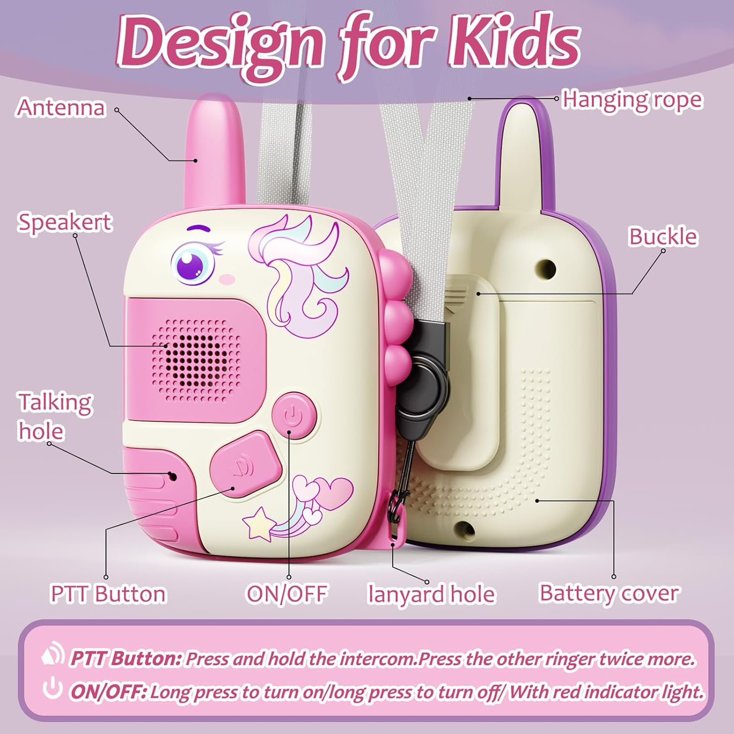 어린이를위한 2PCS 워키 토키 장난감, 소녀를위한 유 - Kids Outdoor Xmas Gifts 리뷰 및 가격