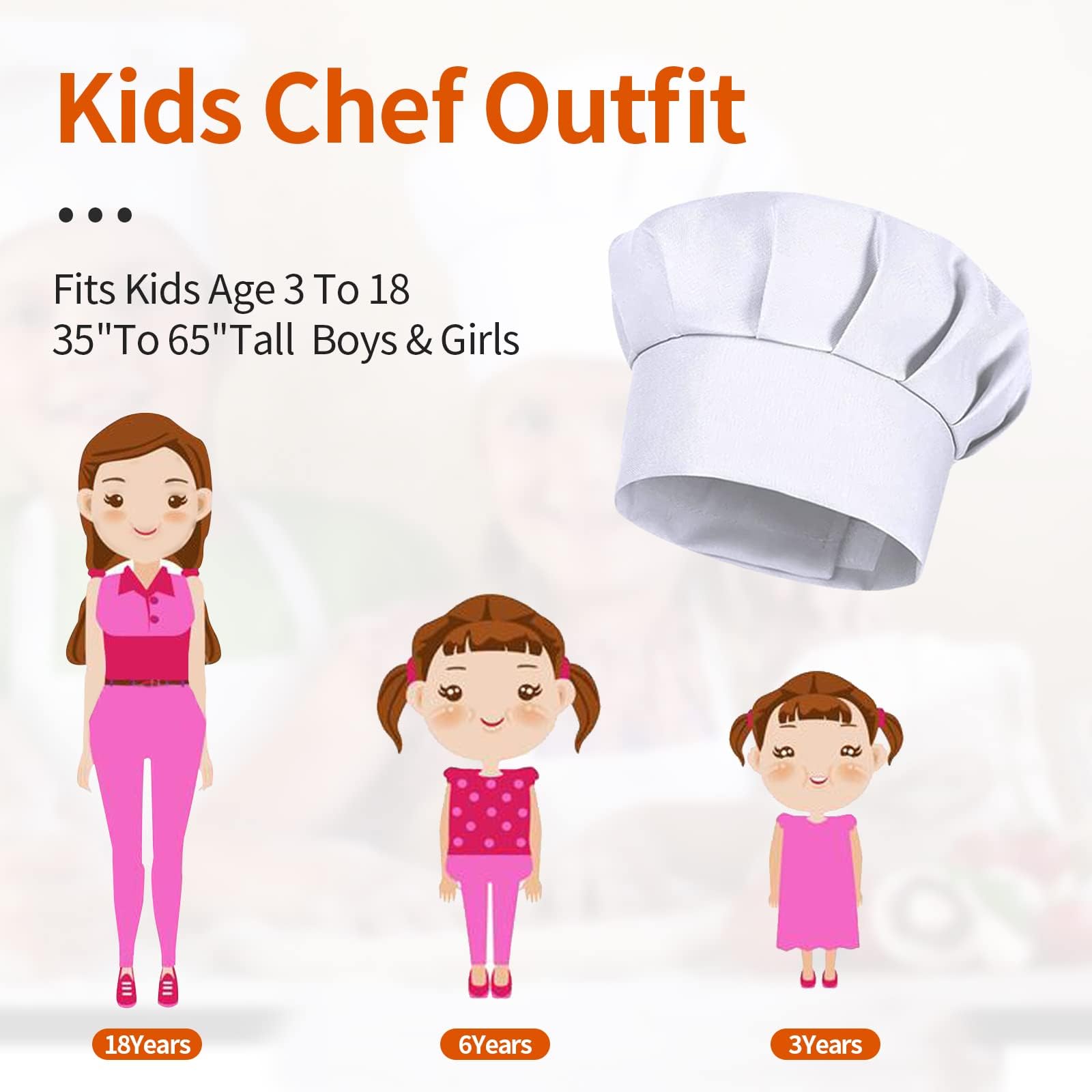 4개 세트 흰색 파티 모자 코스튬 어린이 셰프 모자 2 - Kids Outdoor Kitchen Accessories 리뷰 및 가격