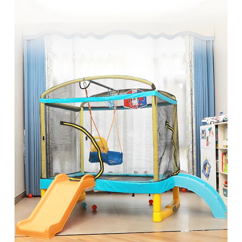 도매 트램펄린 야외 어린이 트램펄린 슬라이드가 있는 실 - Kids Indoor Outdoor Trampoline 리뷰 및 가격