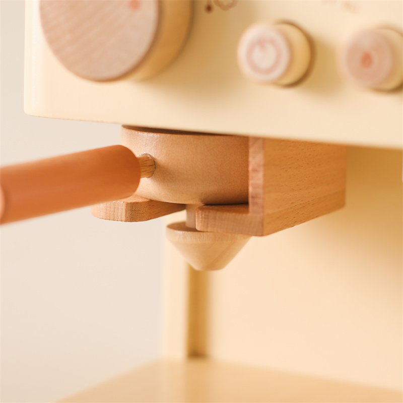 어린이 나무 몬테소리 장난감 세트 어린이 커피 기계 주 - Kids Outdoor Kitchen Accessories 리뷰 및 가격